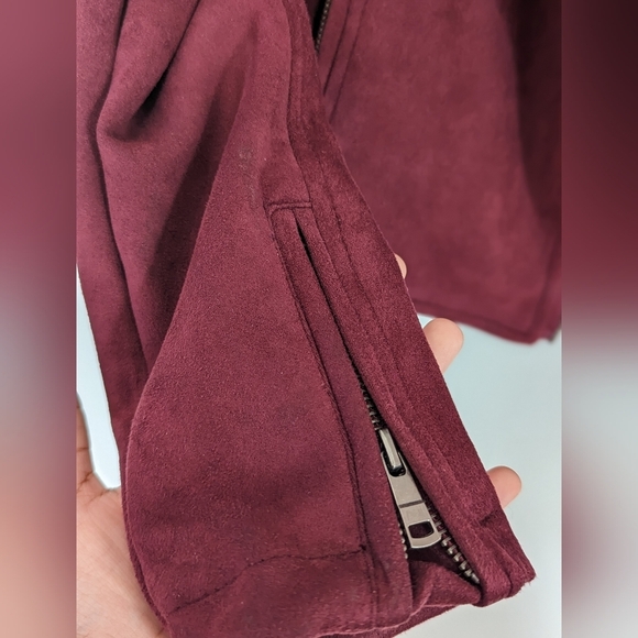 Coalition LA Burgundy Soft Moto Jacket NWOT - Picture 7 of 11